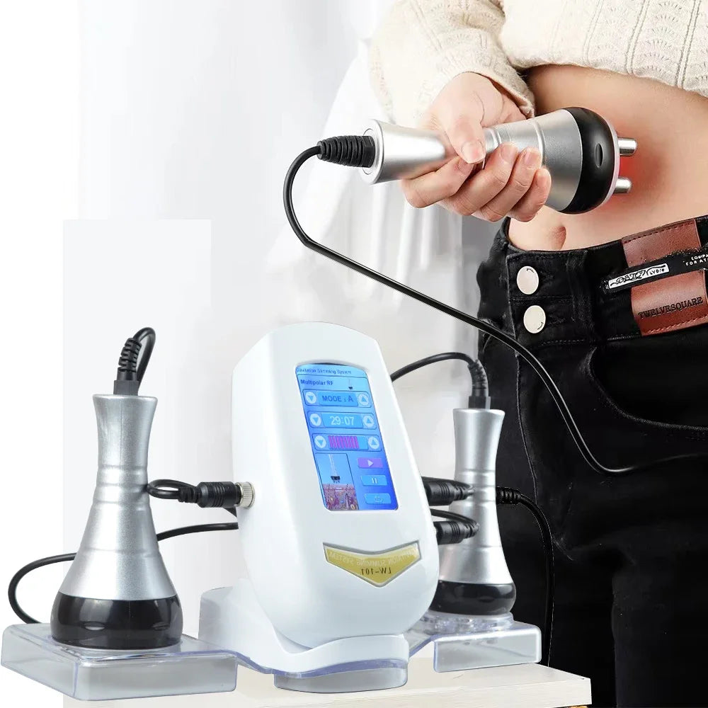 3 in 1 Ultrasonic 40K Cavitation Machine - 5MHz Radio Frequency - Weight Lose Machine in Pakistan
