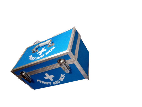 1st Aid Box - Wooden and Aluminum First Aid Medical Storage Box For Medicine
