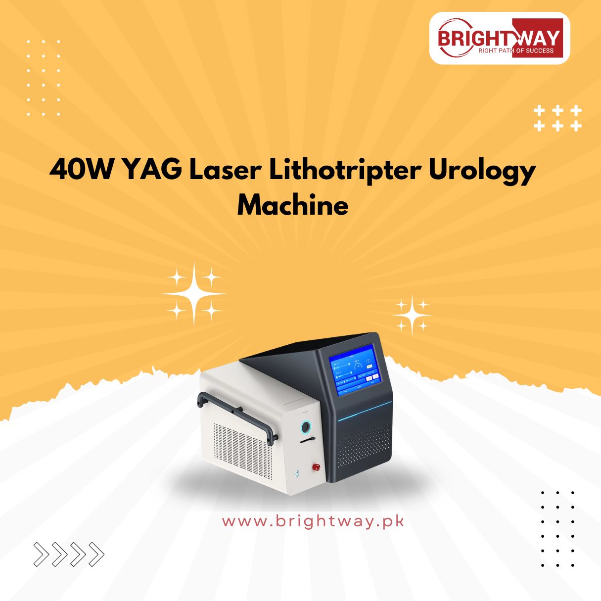 40W YAG Laser Lithotripter Urology Machine for Kidney Stone Treatment