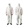 PPE Suit 60 GSM, Personal Protective Equipment Body Coverall suit with Attached Hood and Shoe Covers for Covid/Coronavirus and General Hospital Use