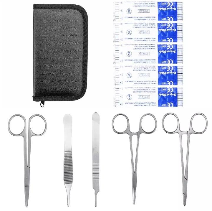11 Pcs Medical Teaching Suture Practice Instrument Tool Kits Set for Doctor & Nurse