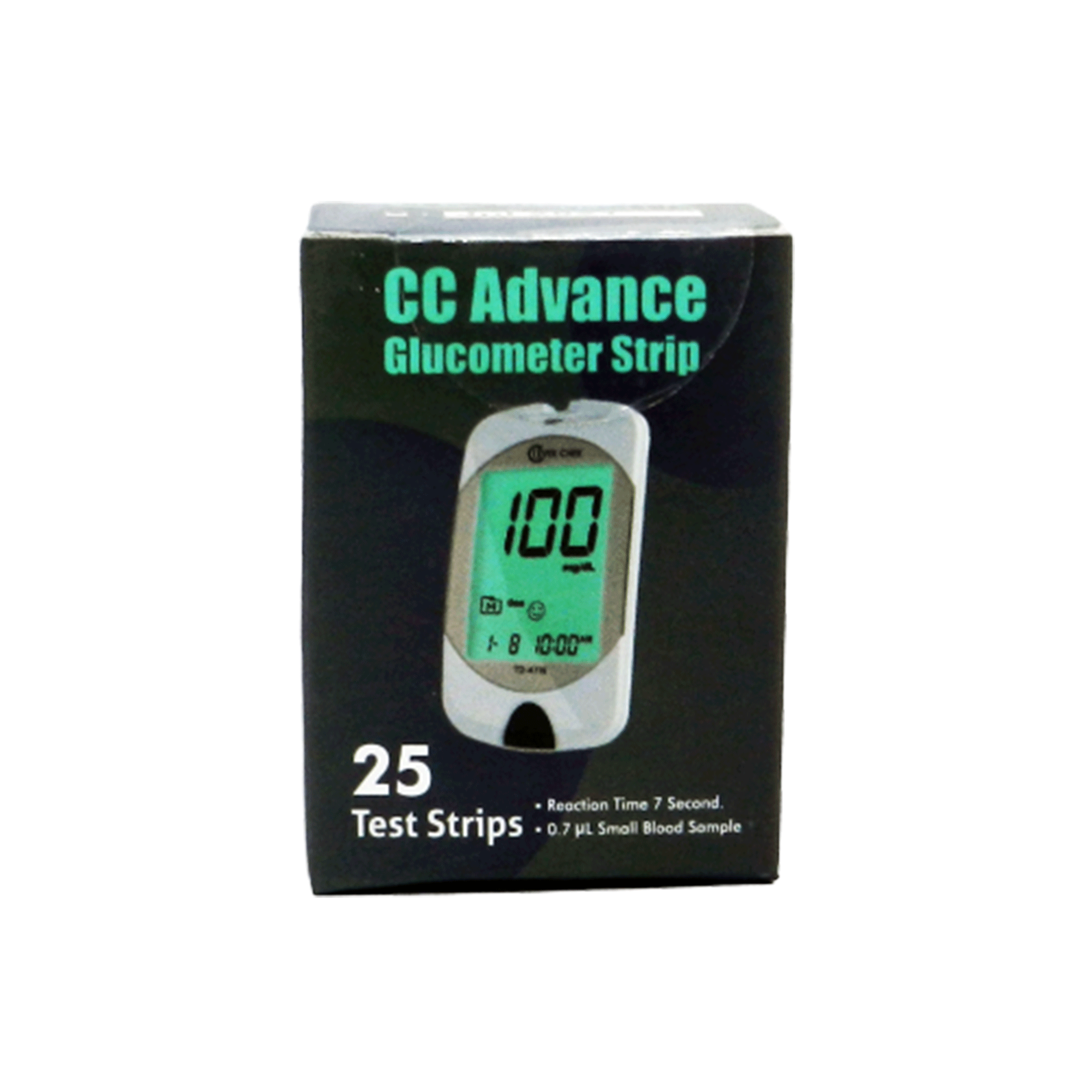 Testing Strips CC Advance Glucose Monitor Gluco meter (TD-4116) 25 Testing Strips - CC Advance Supplies in Pakistan