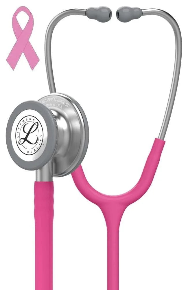 3M Littman Classic III Monitoring Stethoscope - 5631 - Rose Pink Tube