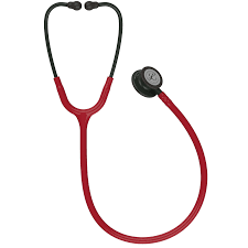 3M™ Littmann® Classic III™ Stethoscope - 5868 -  Burgundy Tube Black Finish Chestpiece 5868