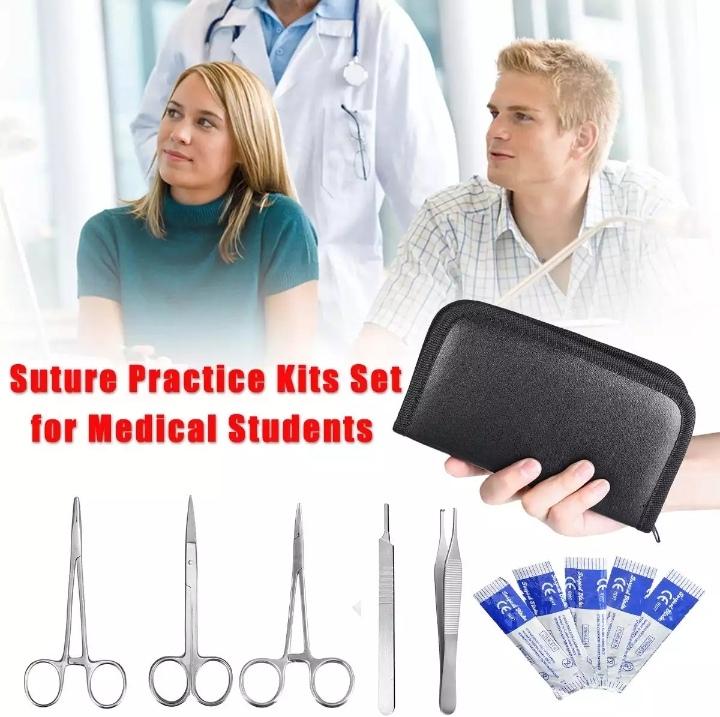 11 Pcs Medical Teaching Suture Practice Instrument Tool Kits Set for Doctor & Nurse