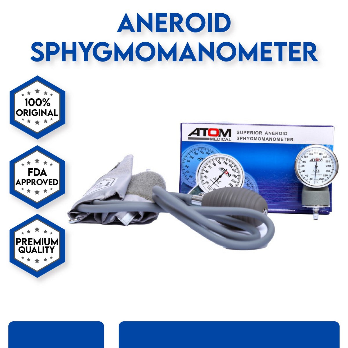 Atom Professional Manual Blood Pressure Monitor with Cuff - Atom BP Operators in Pakistan
