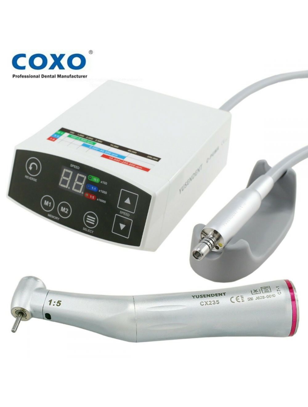 YUSENDENT C-Puma Dental Electric Motor Professional LED Brushless - Micromotor 3.5N.cm 120w Portable - Dentist Equipment price in Pakistan