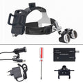 Hands-free 2.5X 3.5X Dental Binocular Magnifier - with 5W Headlamp Useful Clip Helmet - Loupes with Li-on Battery Rechargeable - Dental Binocular Magnifier price in Pakistan