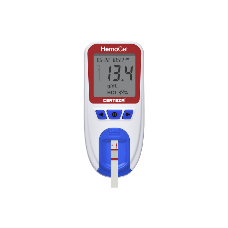 Certeza HemoGet HB-101 - Certeza Hemoglobin & Hematocrit Testing System