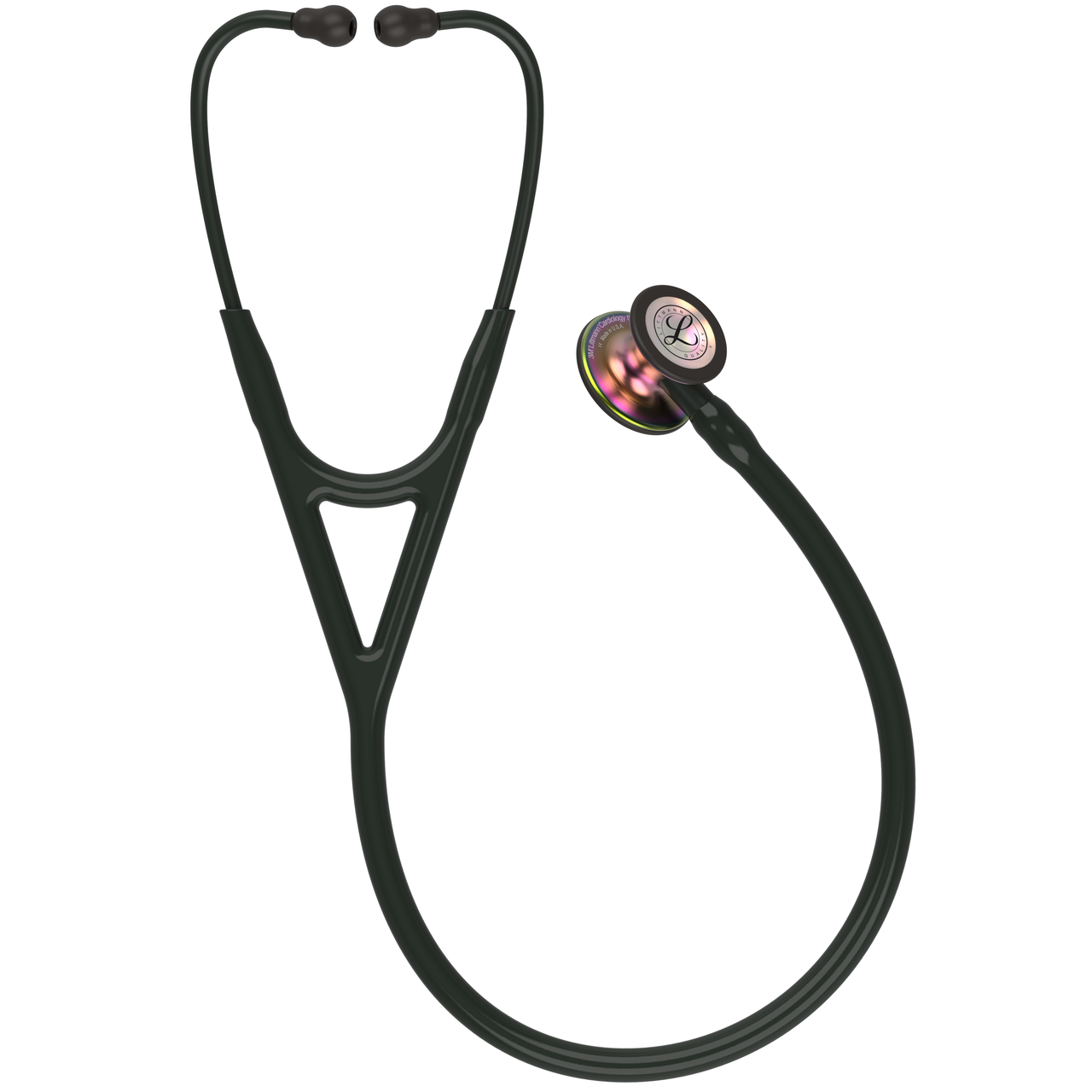 3M™ Littmann® Cardiology IV™ Diagnostic Stethoscope Special Black with Rainbow Finish  Edition 6165