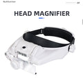 Magnifying Glass with Led Lights Illuminated Magnifier Lamp - Magnifying Headset Lamp - HD Head Mounted Magnifying  Glass