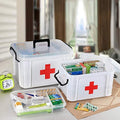 Medicine Storage Box - 1St Aid Box - Medical 1st Aid Storage Box - Plastic Body First Aid Box - Family Medicine Box/Family Emergency Kit Storage Box