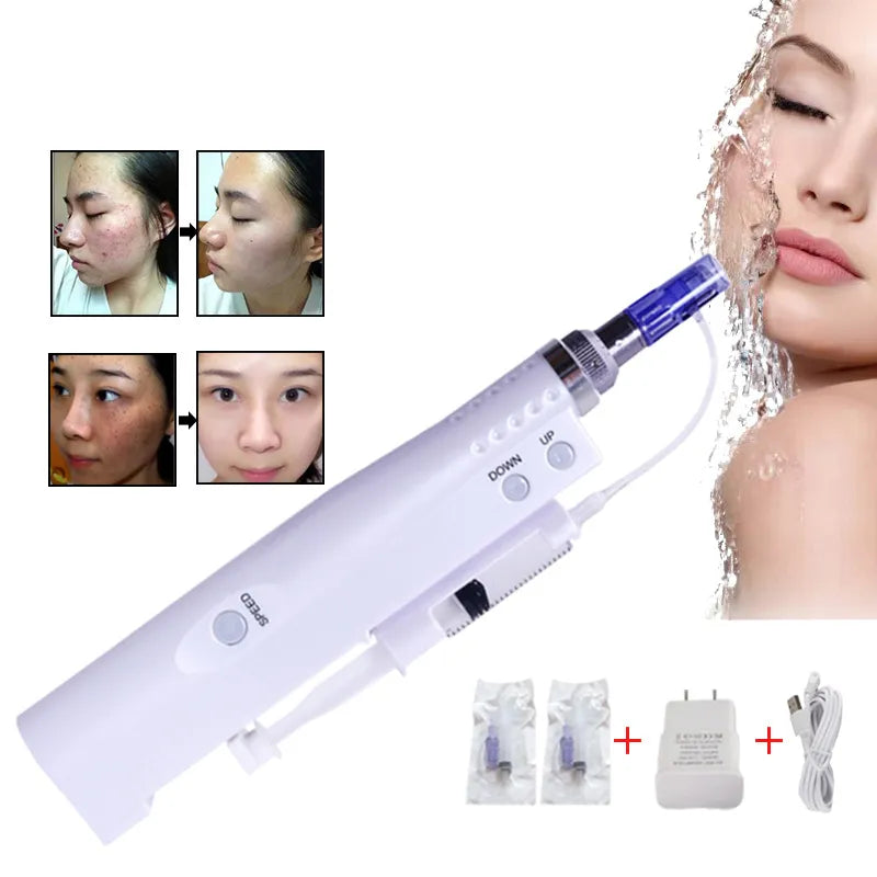 Mesotherapy Machine - Hydra Whitening Injector - 2 in 1 Portable Water Light Injection Derma Pen - Mesotherapy Machine - Mesogun Price in Pakistan