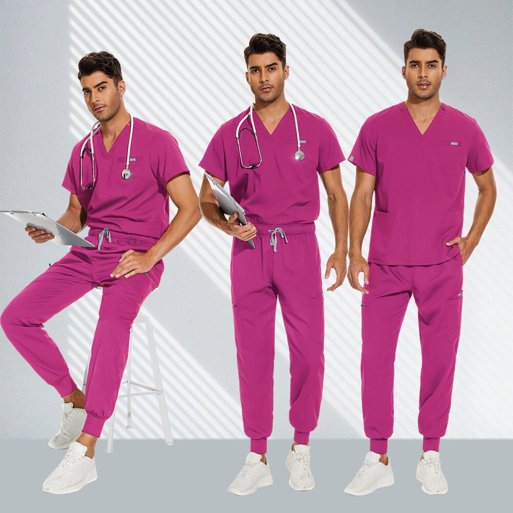 Multicolor Unisex Short Sleeved Pharmacy - Nurse Uniform Hospital Doctor Workwear - Oral Dental Surgery Uniforms Medical Scrubs - Sets  Nurse Uniform price in Pakistan