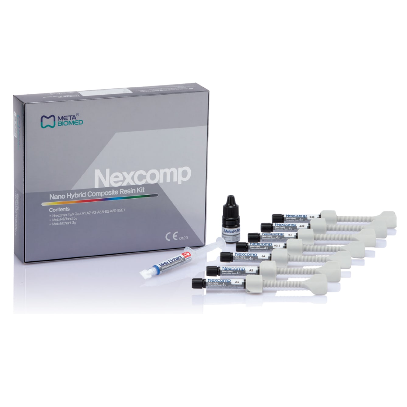 NEXCOMP- COMPOSITE RESIN KIT by META BIOMED - Meta Biomed Nexcomp Nano Hybrid Composite Kit in Pakistan