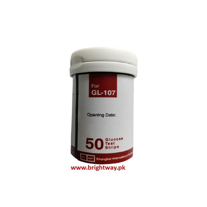 Certeza GL 107 Testing Strips - Vial Packed Glucose Test Strips For GL 107 Meter