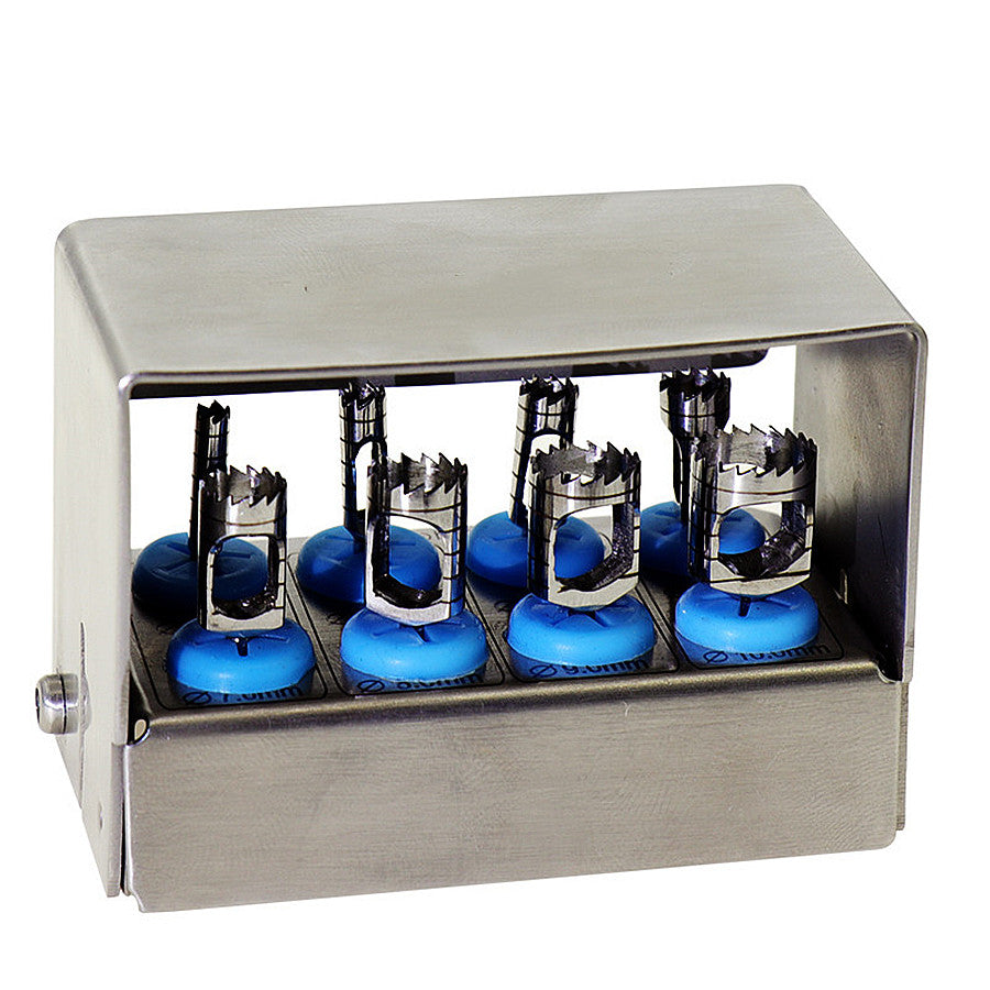 Trephine Drills Kit 8 Pieces Trephine Drills Kit - Dental Implant Trephine Drills Kit 8 Pcs Trimmer Implant Bur Holder - Trephine Drills Kits in Pakistan
