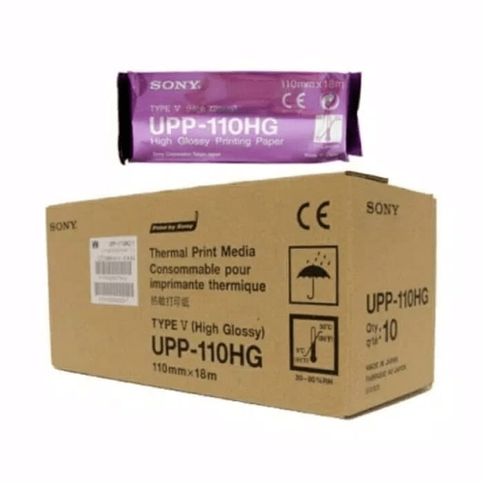 Ultrasound Printing Paper Roll - High Glossy Ultrasound Paper Price – High Quality 110HG High Glossy Thermal Video Printer Paper / Ultrasound Printer Paper Roll (110mm x 18M) - Sony Compatible UPP-110HG Price in Pakistan