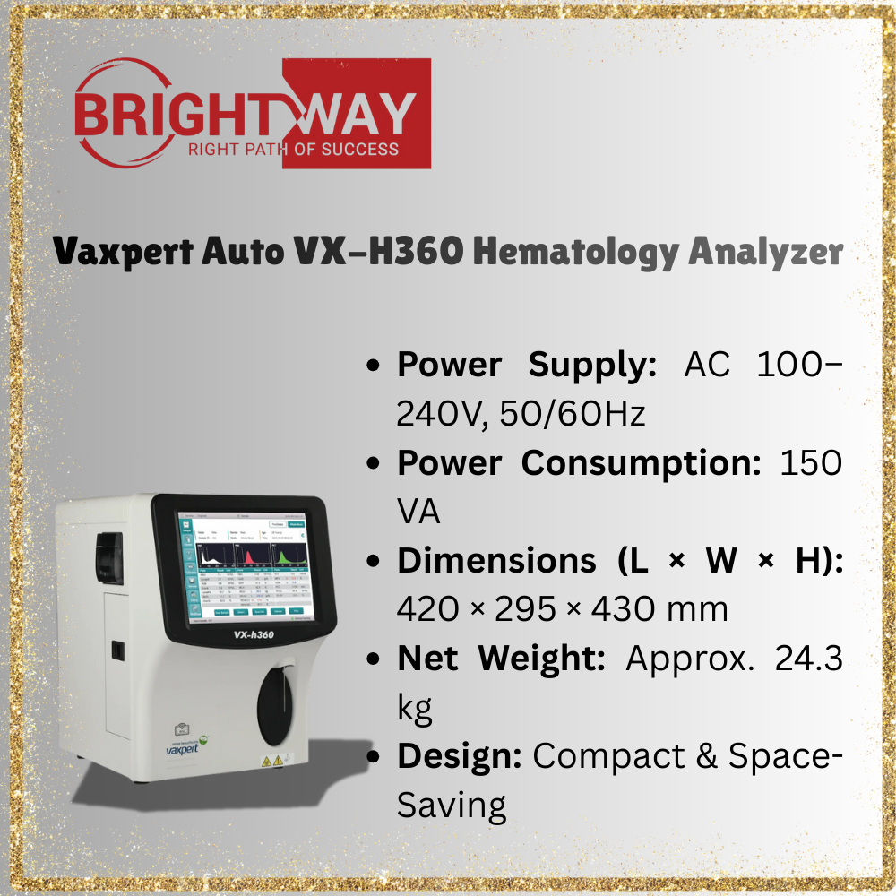 Vaxpert Auto VX-H360 Hematology Analyzer Seller in Pakistan