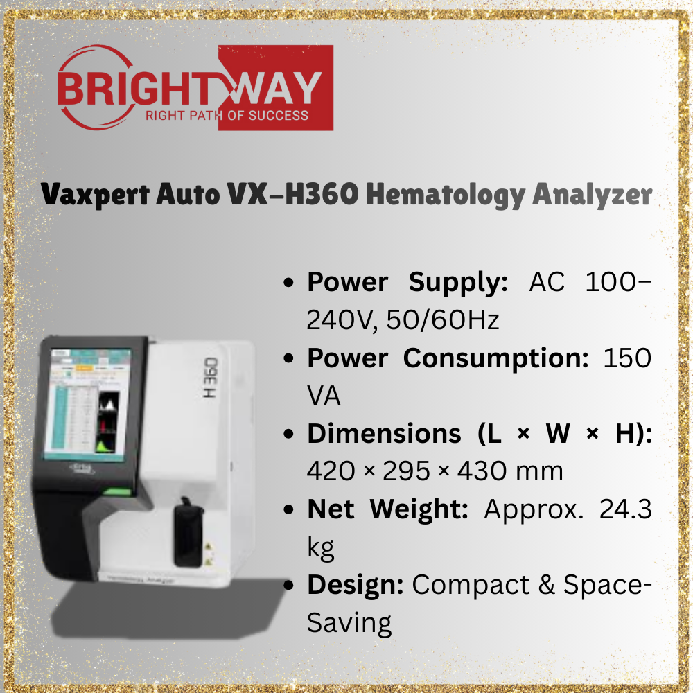 Vaxpert Auto VX-H360 Hematology Analyzer Seller in Pakistan