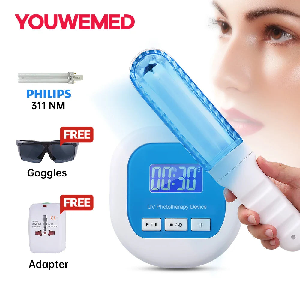YOUWEMD UVB Phototherapy Instrument - 311NM Narrowband Ultraviolet Lamp - Laser Treatment Anti Vitiligo Psoriasis - White Spot Skin UVB Phototherapy Instrument - price in Pakistan