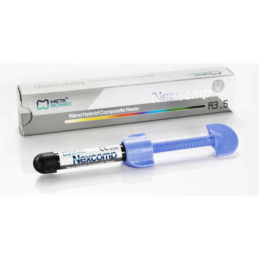 Nexcomp Shade 4gm Syg (Shade A1,A2,A3,A3.5, B1, B2) - Nexcomp: Nano Hybrid Dental Composite Resin by Meta BIOMED in Pakistan